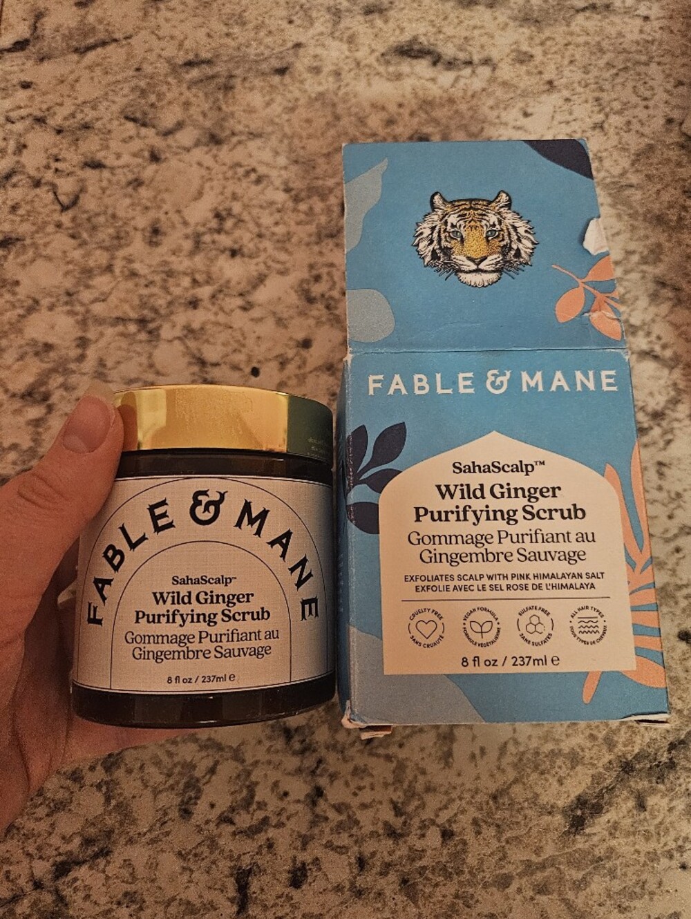 NWT Fable And Mane SahaScalp Wild Ginger Purifying Scrub